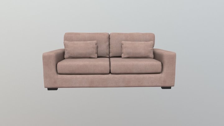 Eton Three Seater FABRIC 3D Model
