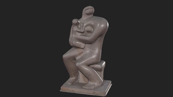 Mother & Child, Henry Moore, England, 1932 3D Model