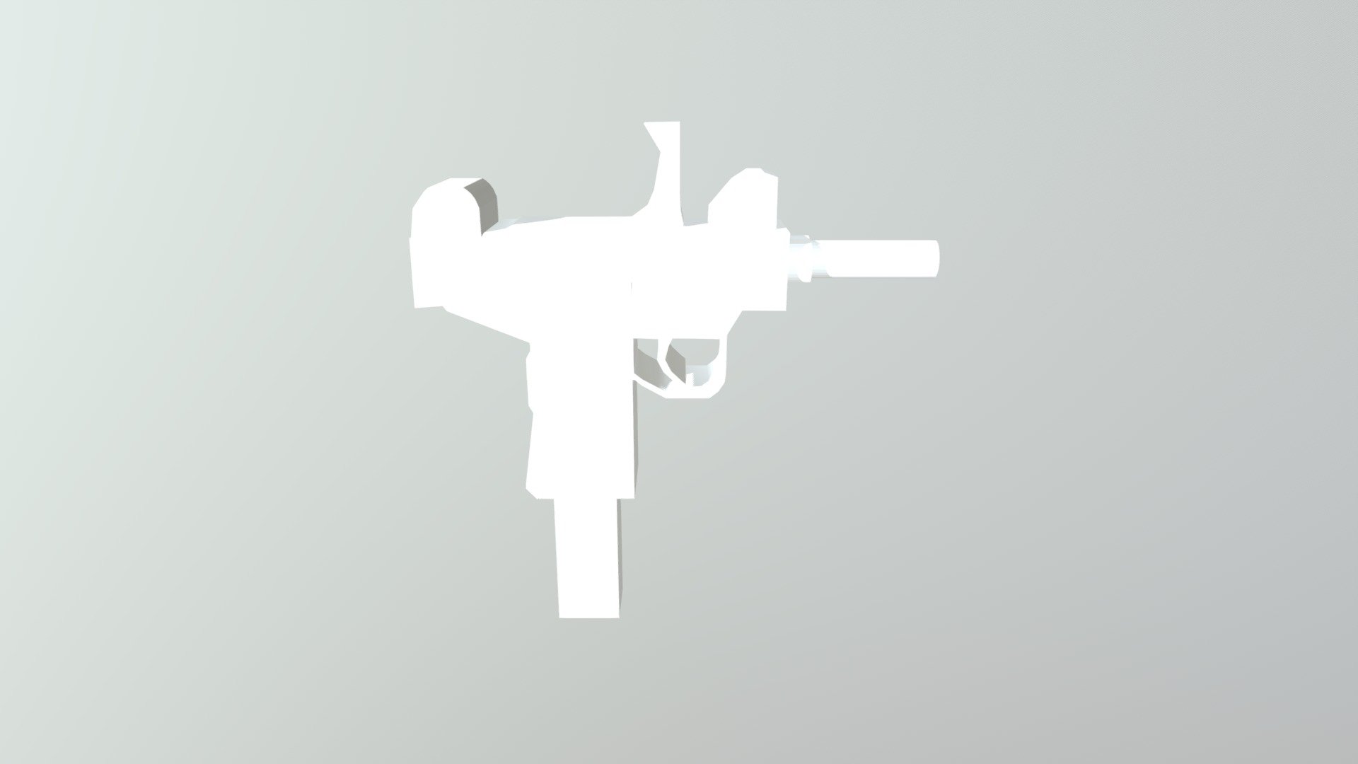 Uzi Low Poly Model