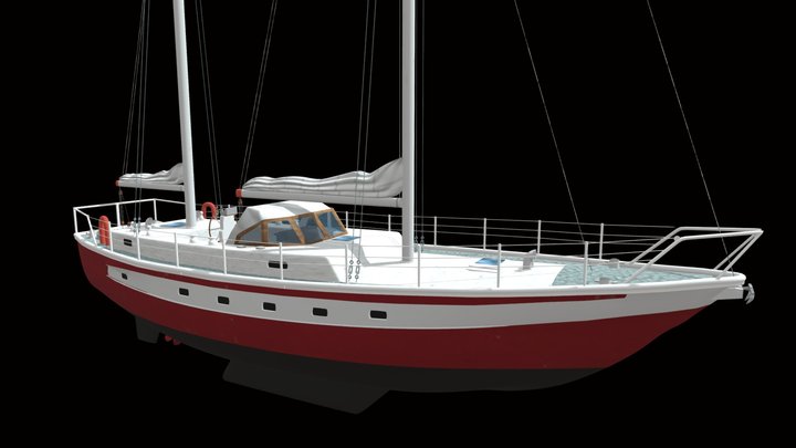 Yacht 14m – Free 3D Model STL