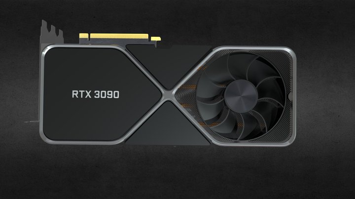 Nvidia GeForce RTX 3090 Founder's Edition (Free) 3D Model