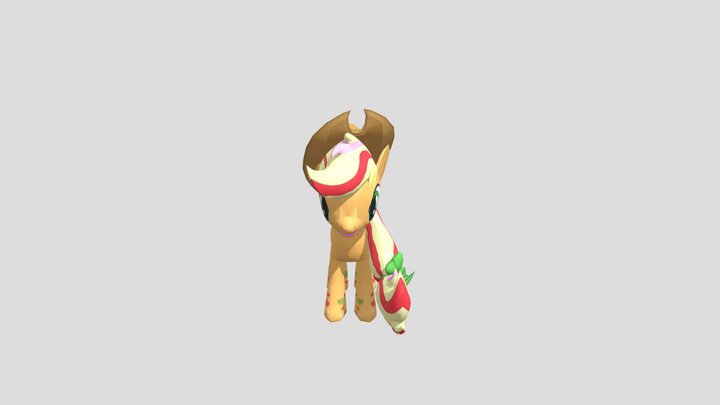 Rainbowfied Applejack 3D Model