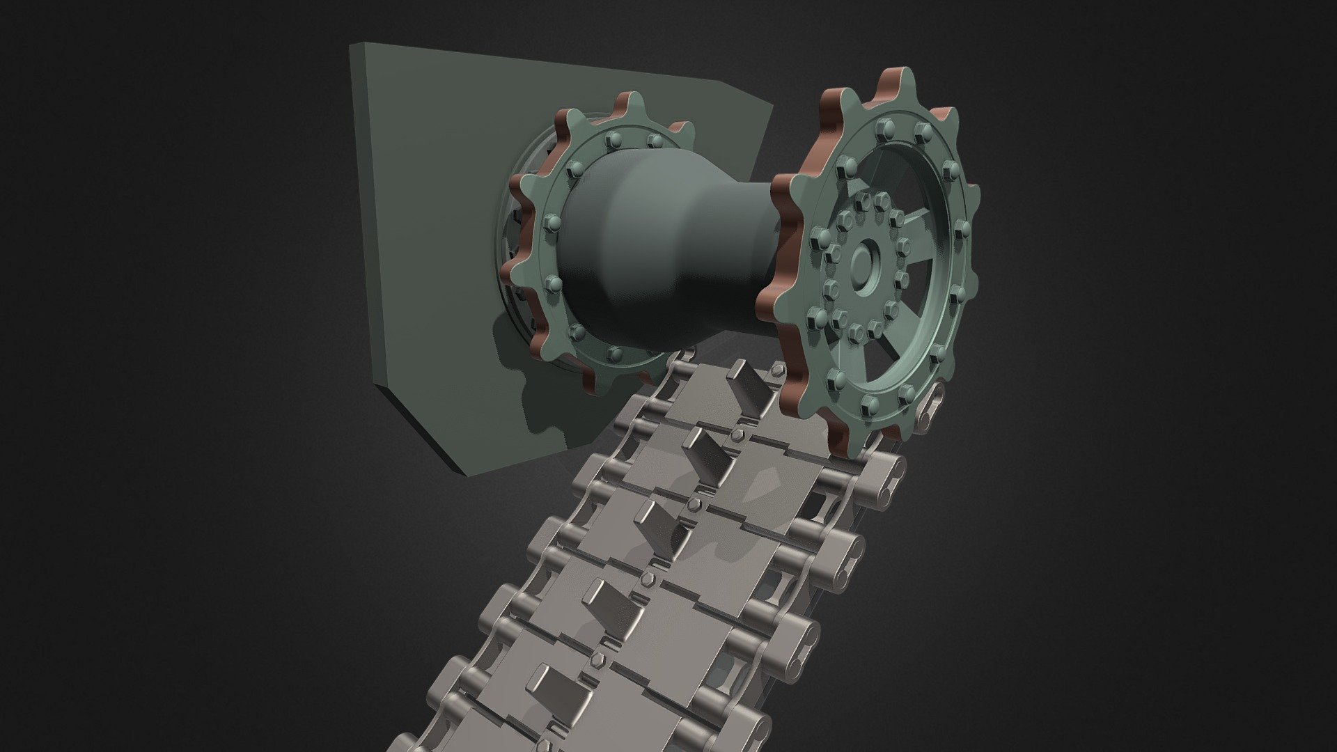 Track Roll Short - 3D model by Andrzej Okupski (@andrzejo) [95599d0 ...