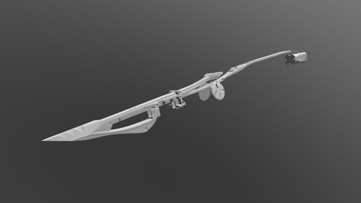 Aloy Spear With Override Device 3D Model