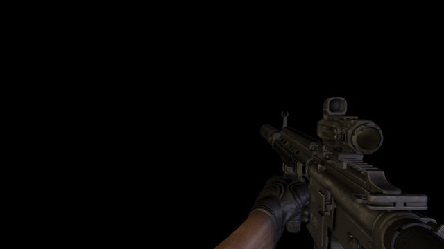 HK416 3D Model