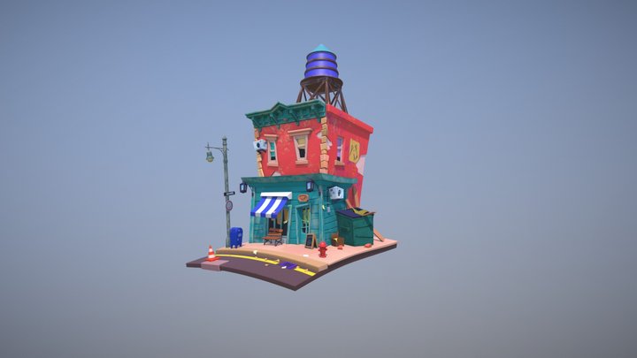 NY Cafe 3D Model