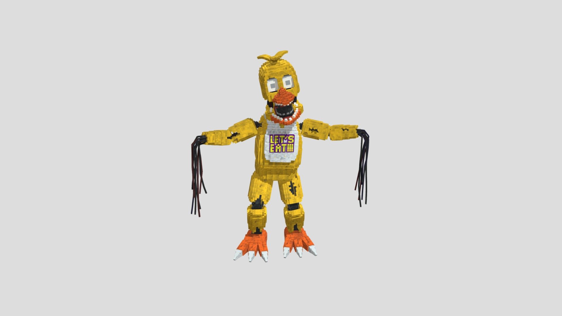 Withered Chica Port Dany Fox FNaF 2 - Download Free 3D model by