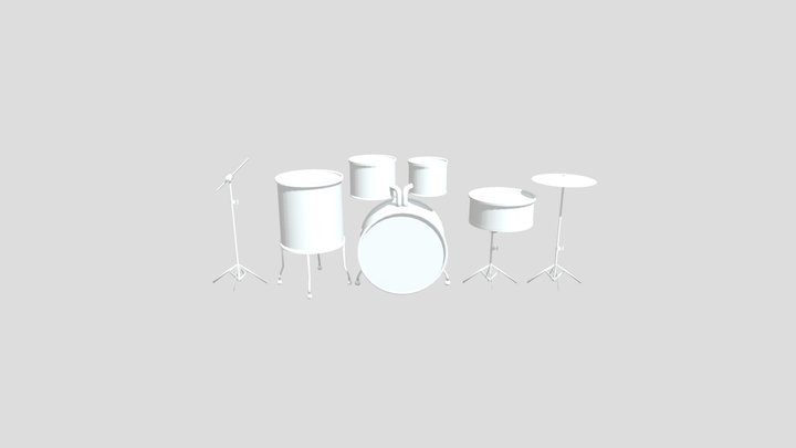 acoustic drum set – Free 3D Model STL
