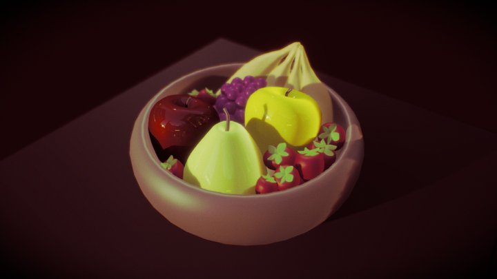 Bowl of Fruit - by Keali'i Transfield 3D Model