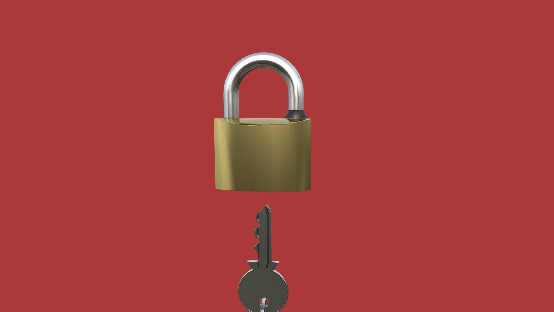 Padlock with key - Buy Royalty Free 3D model by ingscappatura [955dadd ...