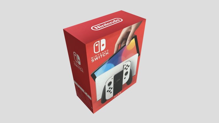 Nintendo Switch Oled Box Packaging 3D Model