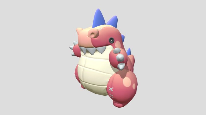 Dinosaur Plushie 3D Model