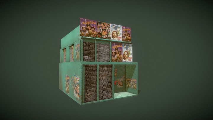 1970s Indian Cinema Hall 3d Asset By Ajay 3D Model