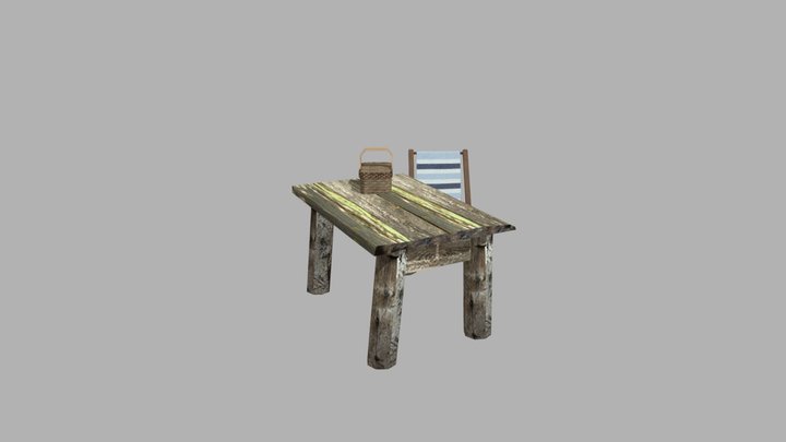 Forest Loner - 3 Simple props 3D Model