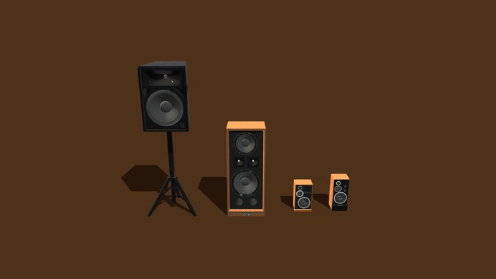 Speaker Pack #1 – Free 3D Model STL
