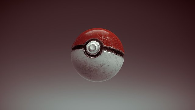 3D Pokeball 3D Model