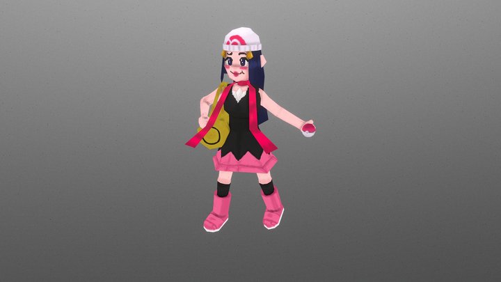 Dawn - pokmeon pearl 3D Model