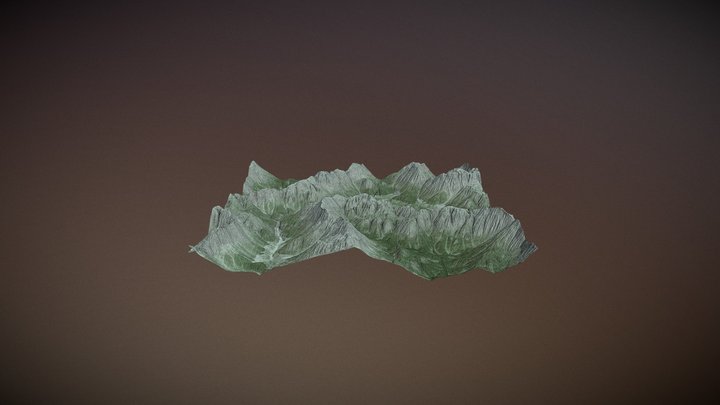 Mountain Lakes 211109 01 Scene Output 4096 3D Model