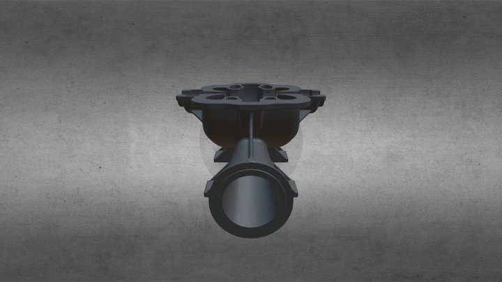 Double Suction Pump 1250-65 Lower Casing 3D Model