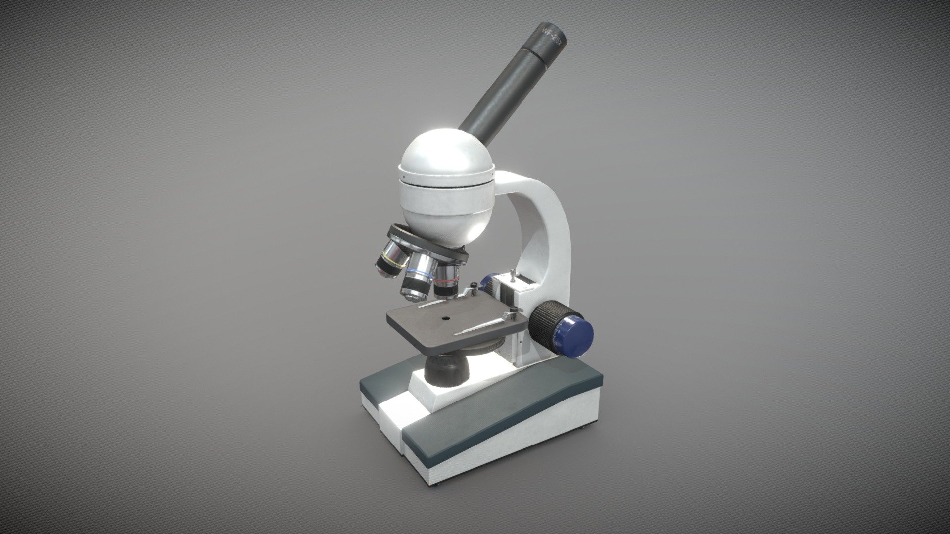 Microscope Download Free 3D model by Eugen Vahrushin (eugen