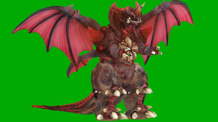 Destoroyah Rig 3D Model