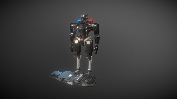 Riot Police Mech 3D Model