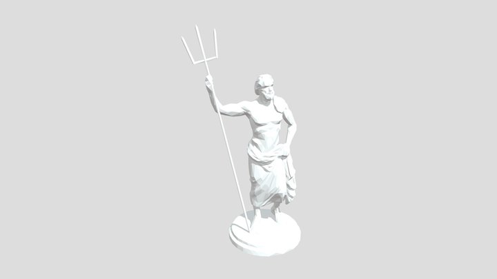 Posseidon Wireframe 3D Model