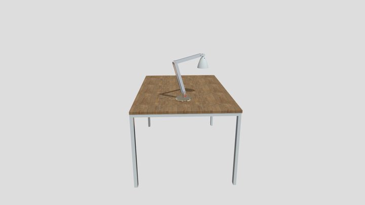 LAMPARA TEXTURA MADERA BLENDER 3D Model