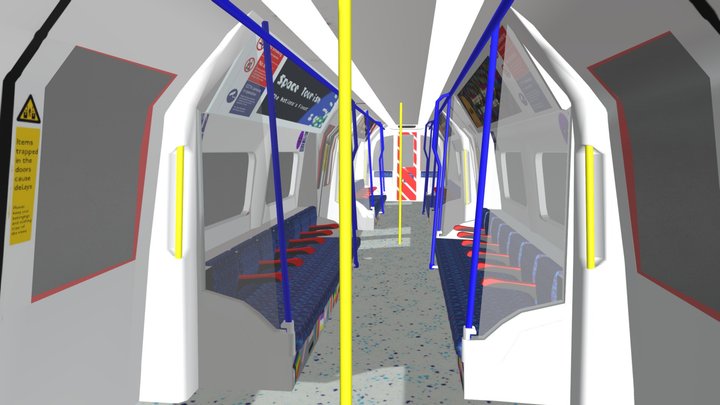Raccoon! Tube Train 3D Model