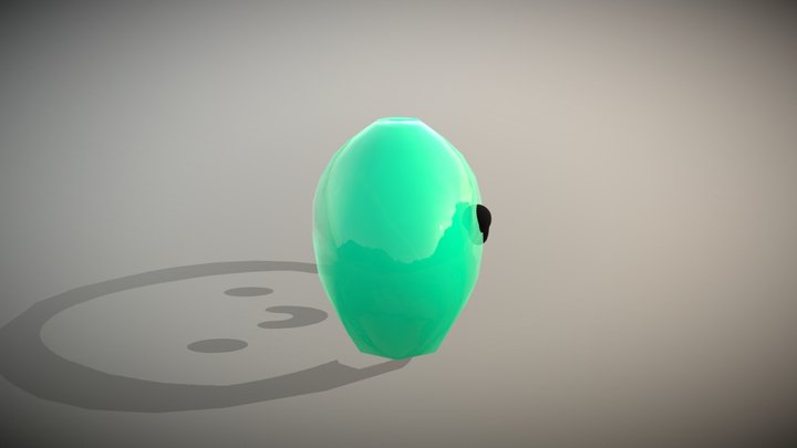 Cute, Simple Slime 3D Model