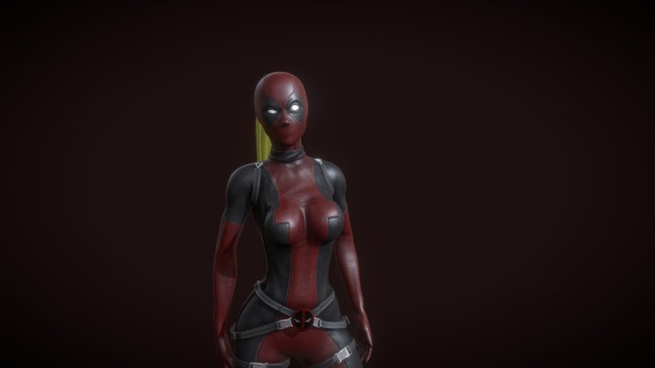Lady deadpool 3D Model