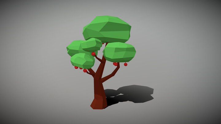 Apple tree Low-poly 3D model 3D Model