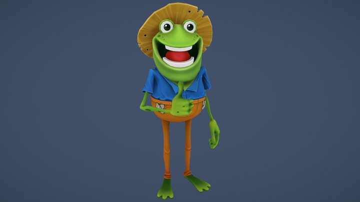 Mr. Frog 3D Model