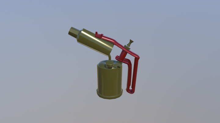 Oil Torch 3D Model