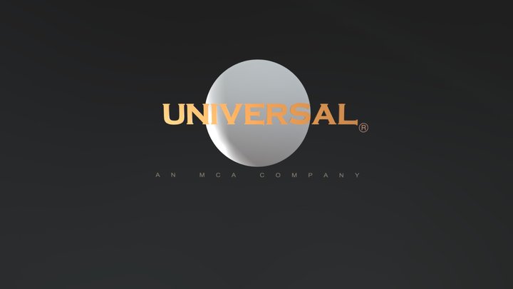Universal Pictures Logo 1990 Remake 3D Model