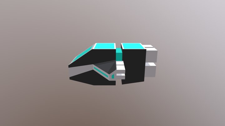 Small Spaceship 3D Model
