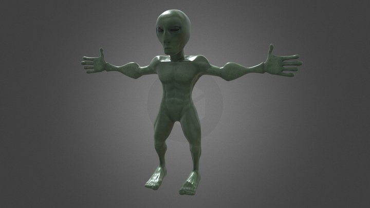 Alien Character 3D Model