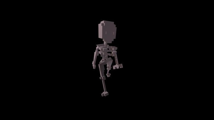 My first completely self made model Skeleton 3D Model