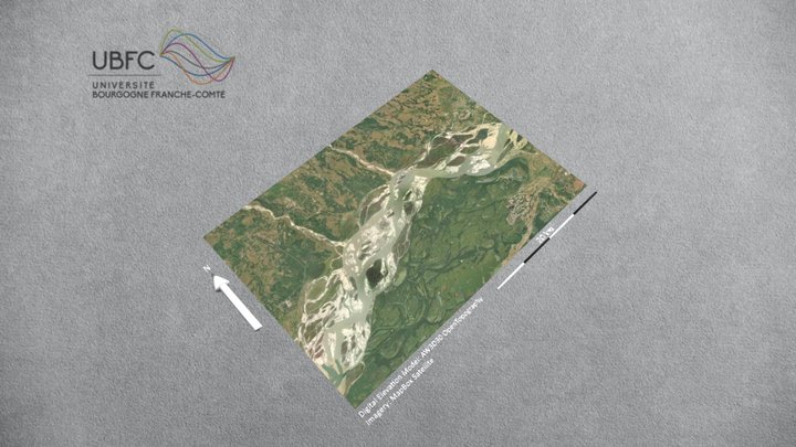 Brahmapoutre braided river 3D Model