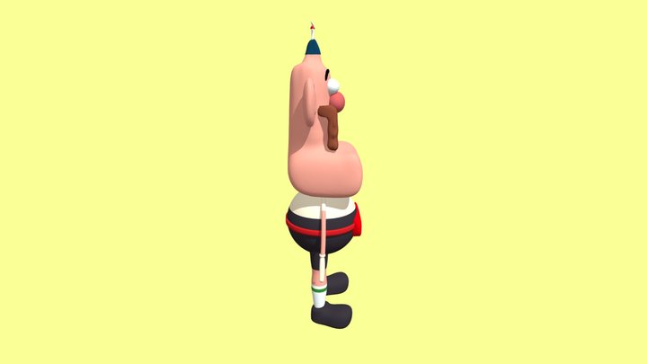 unclegranpa cartoon network 3D Model