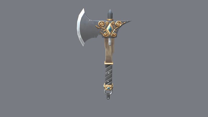 ESTERARSON_Hrafnar_WEAPON_Axe2 3D Model