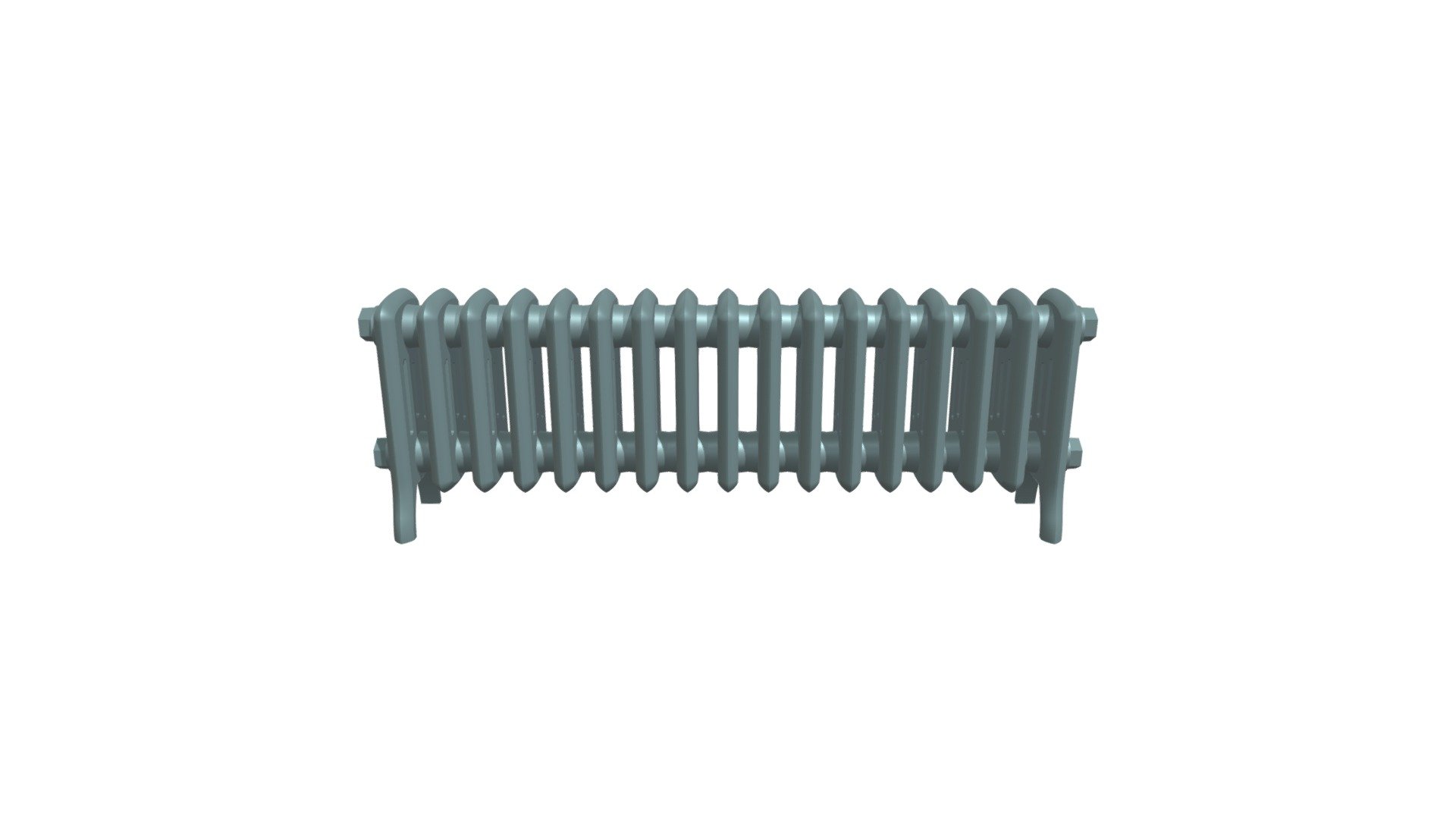 Hattersley Cast Iron Column Radiator (6 Columns) — Sketchfab embed 3D viewer