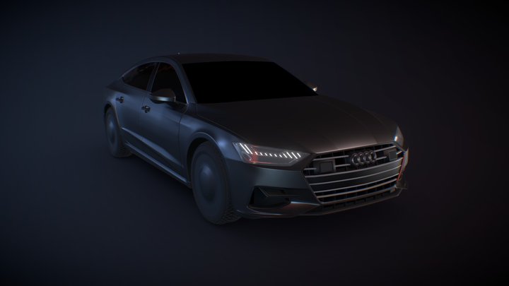 Audi A7 Sportback 2018 3D Model
