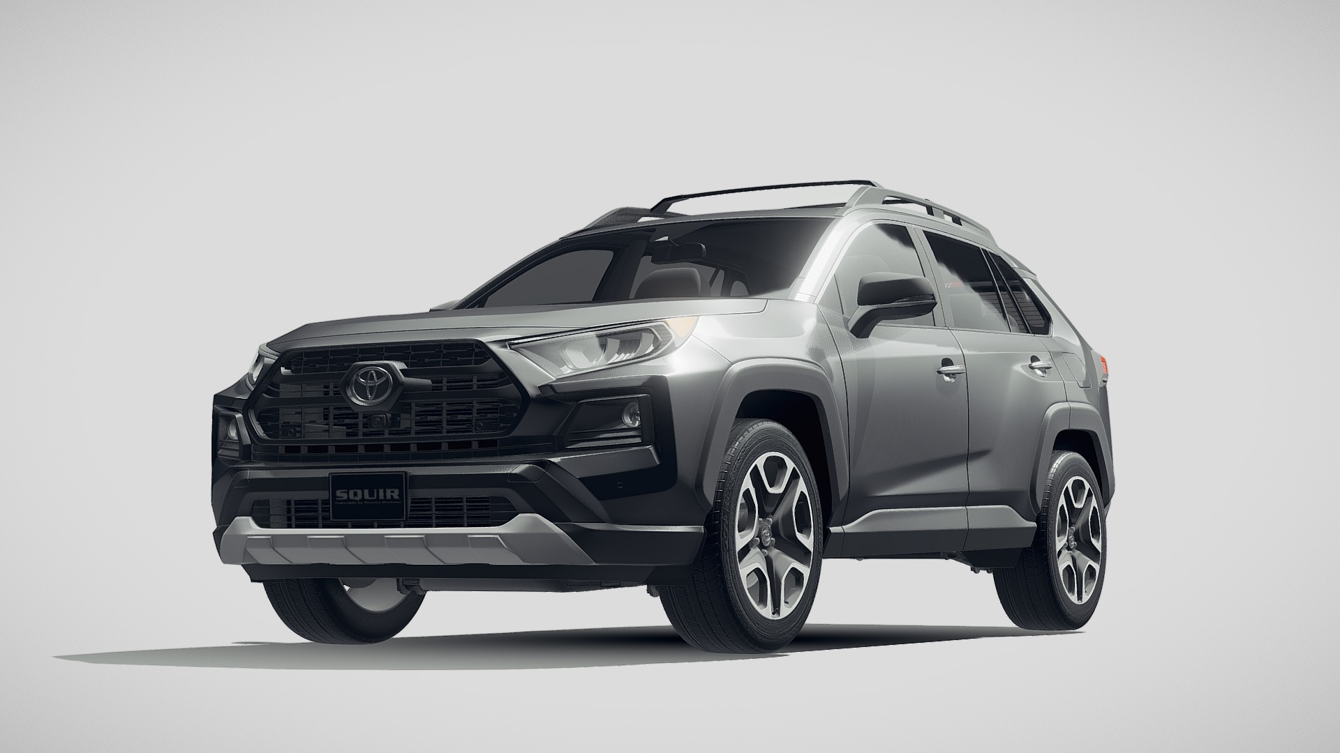 3D model Toyota RAV4 Adventure 2019 - This is a 3D model of the Toyota RAV4 Adventure 2019. The 3D model is about a black car with a white background.