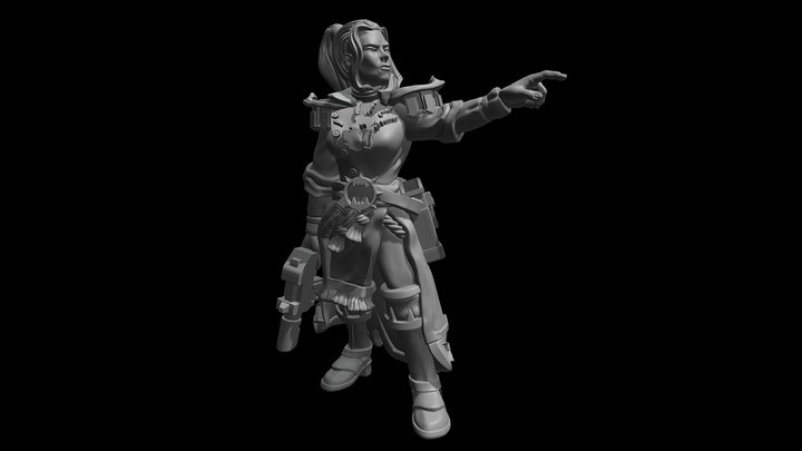 Naval Officer 3D Model