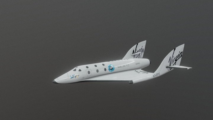 Virgin Galactic SpaceShipTwo 3D Model