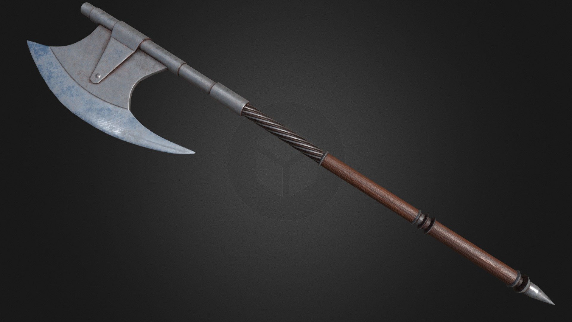 Skyblivion Steel Battleaxe - 3D model by zunaroath [95718f0] - Sketchfab