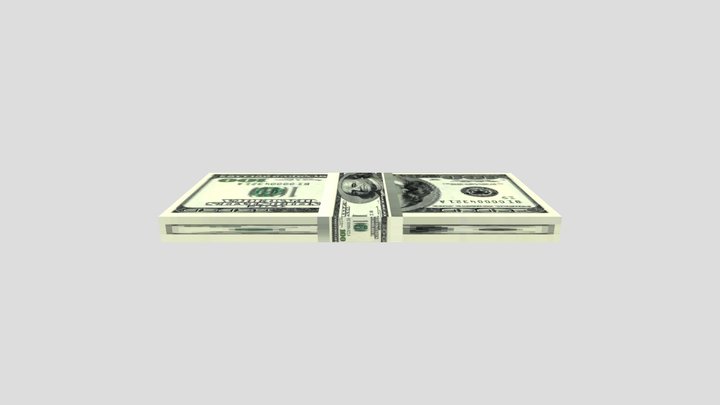 Hunderd Dollar Bands $$$ 3D Model