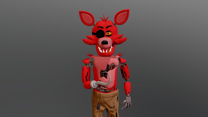 Foxy FNAF RynFox - Download Free 3D model by DillonXtrullier_21  (@DillonXtrullier_21) [84f2e04]