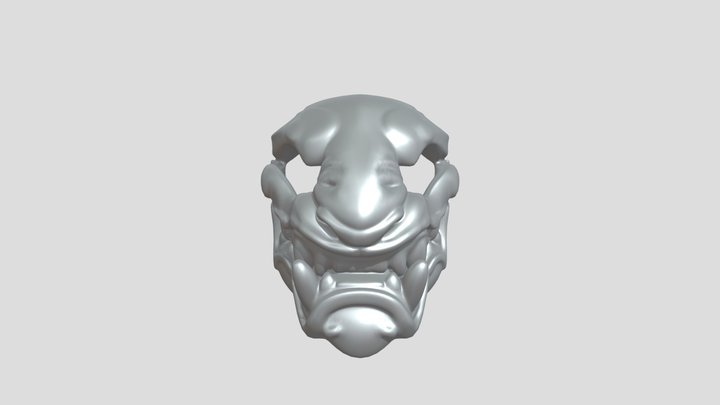 demonic creature mask 3D Model